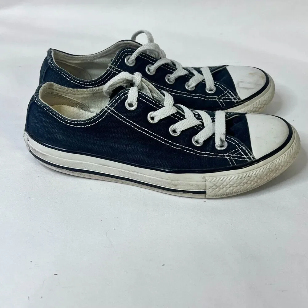 Converse Chuck Taylor All Star Shoes Kids 1 Black Canvas Casual Classic Sneakers